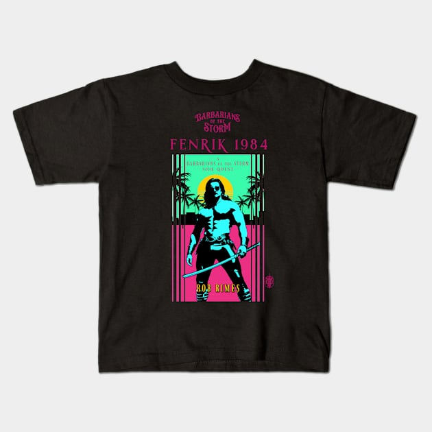 Fenrik 1984 - Book Cover Art T-Shirt (Dark Colors) Kids T-Shirt by Rob_DMC